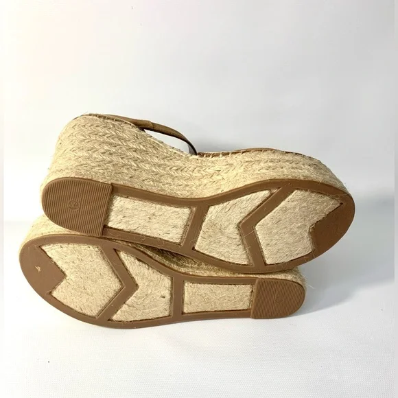 Marc Fisher Tan Wedge Sandals - Picture 11 of 11